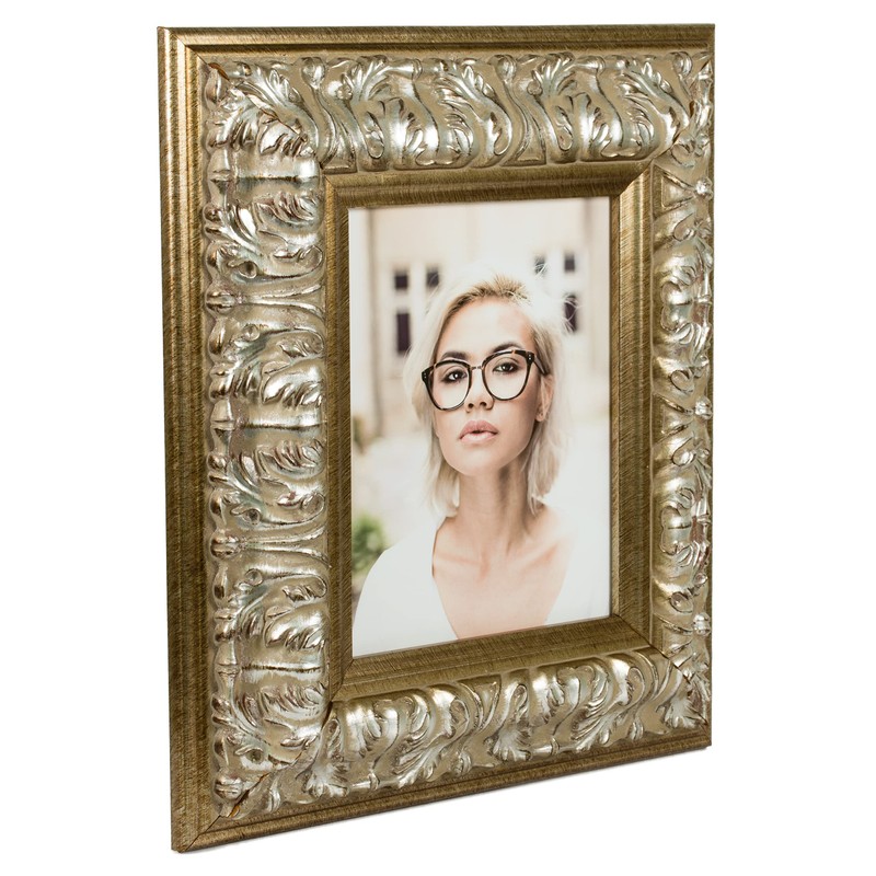 Craig Frames Barroco, 16x20 Picture Frame, Antique Silver