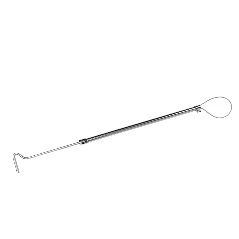 Pig Catcher Holder Stainless Steel Long Handle with Hook Animal