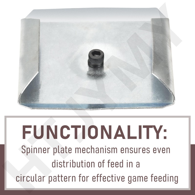 6v Spinner Plate for Deer Feeder, Heavy Duty 6-Volt Spinner