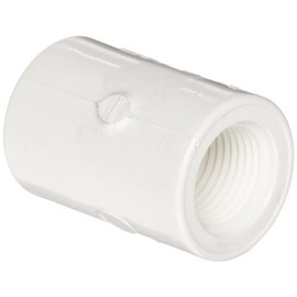 Spears 435 Series PVC Pipe Fitting, Adapter, Schedule 40, White, 3/4" Socket x 1/2" NPT Female