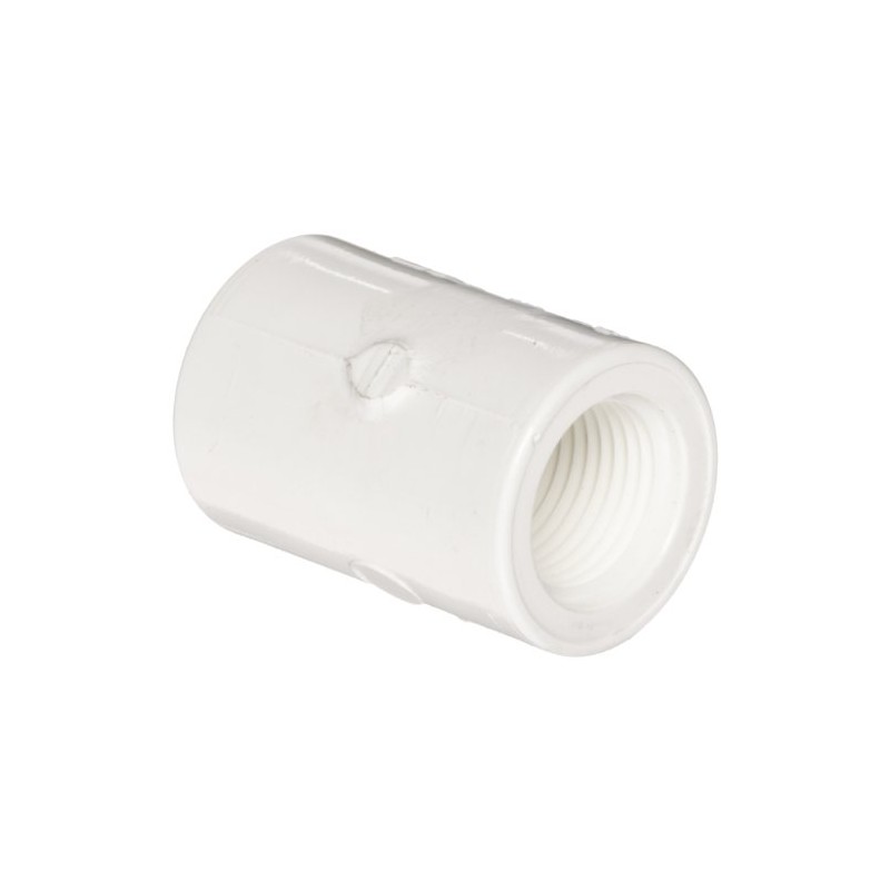 Spears 435 Series PVC Pipe Fitting, Adapter, Schedule 40, White,