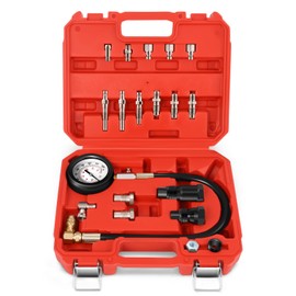 DNA MOTORING TU-15A Diesel Engine Compression Gauge Tester with Gauge & Adapters, Cylinder Pressure Meter Teste Tool Kit for Cars Trucks, TOOLS-00337
