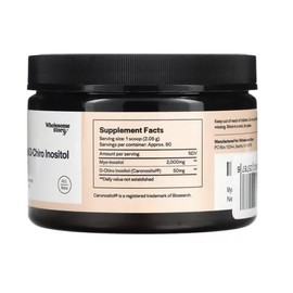 Wholesome Story Myo y D-Chiro Inositol en Polvo, Suplemento Dietético, 90 Porciones