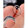 OUFER 20G 8 mm Nose Piercing Silver 925 Double Hoop