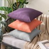 Miulee Set of 2 Waterproof Cushion Covers, Outdoor Sofa Cushion