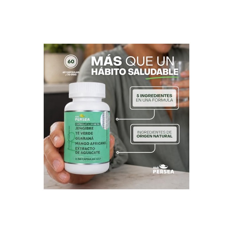 A&G PERSEA PACK 2 Frascos 60 C/u Cápsulas a base