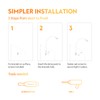 acegoo Minimalist Bedside LED Reading Light, Wall/Wooden Headboard Mounted Flexible