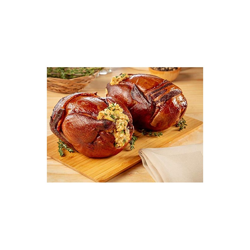 Burgers' Smokehouse Plump Hickory Smoked Cornish Hens (Bacon Wrapped &
