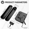 Hoconnie Pocket Door Handle Lock with Edge Pull, Privacy Sliding