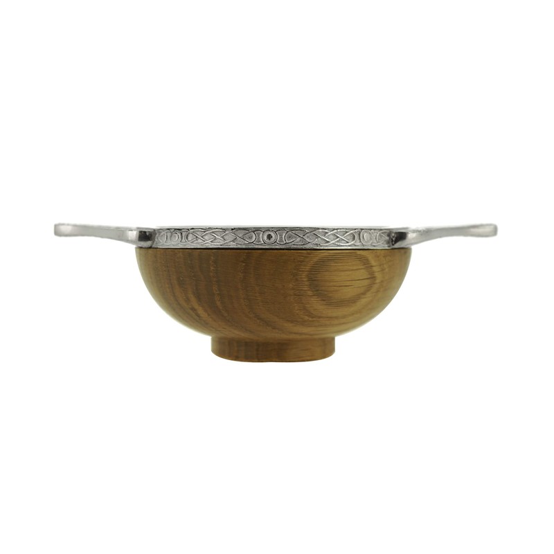 Art Pewter The Wooden Quaich - Made in Scotland Silver
