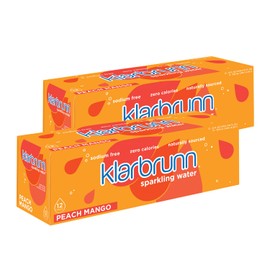 Klarbrunn Sparkling Water, Peach Mango, 24 Pack