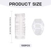 100 Pcs Ear Covers for Shower - Clear Waterproof Disposable