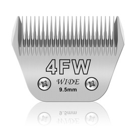 4FW Wide Pet Dog Grooming Detachable Blades,Compatible with Andis,Oster A5,Wahl KM10 Clippers,Cut Length 3/8"(9.5mm),Fit for Larger Animals