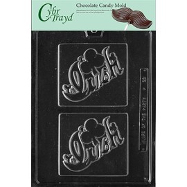 Cybrtrayd Irish Greeting Card Chocolate Candy Mold with Exclusive Cybrtrayd Copyrighted Chocolate Molding Instructions plus Optional Candy Packaging Bundles