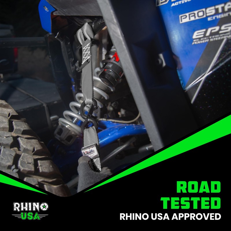 Rhino USA Soft Loop Tie Down Straps (4-Pack) - 1.6