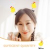OHPHCALL 24pcs Chick Hair Clips Easter Decorations Plush Chicken Hairpins
