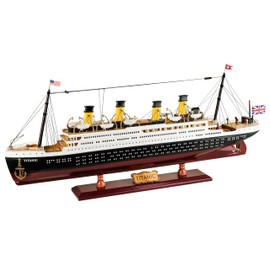 SAILINGSTORY Wooden RMS Titanic Model Cruise Ship Liner 1/400 Scale Replica 24" Titanic Ship Model Gifts