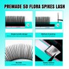 VAVALASH 5D Flower Spikes Lashes,Premade 5D Flora Spikes Lash Extensions,Matte