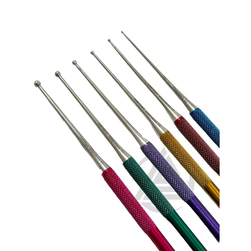 Premium German Stainless-Ball Tip Snake Sexing Probe Set 6 Pieces