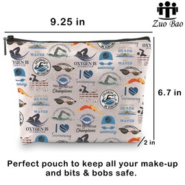 Swimming Makeup Bag Swimming Lover Gift Swimming Themed Swimming Gift Swimming Coach Gift Swimming Coach Gift (Swimming)