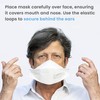 Covaflu KN95 Face Mask, Pack of 10 Masks, Cup Shaped