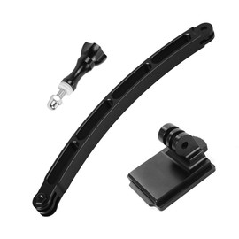 CS PRIORITY Accessory Aluminum Motorcycle Cycling Riding Helmet Extension Arm Mount Compatible with Hero 13 12 Sport Camera (Combo)