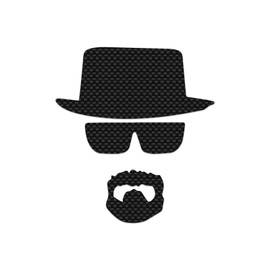 Breaking Chemistry Bad Science Sticker Vinyl Decal Notebook Car Window Laptop 4.5" x 5" (Carbon Fiber)