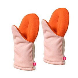 Oaks LS1563 Reye Mittens, Heat Resistant, Quick Grab, Set of 2, Pink, Gray