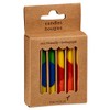 Papyrus Eco-Friendly Birthday Candles, Layered Primary Colors (12-Count)