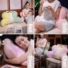 UNWAAT Cute Butterfly Reading Pillow Faux Fur Reading Pillow Back