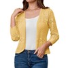 GRACE KARIN Womens 2024 Summer Lightweight Crochet Knit Cardigan 3/4