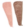 SAFIGLE 2pcs Microfiber Hair Drying Caps Fast Drying Towel Wraps