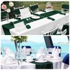 12 Pack Sage Green Satin Table Runner 12 x 108