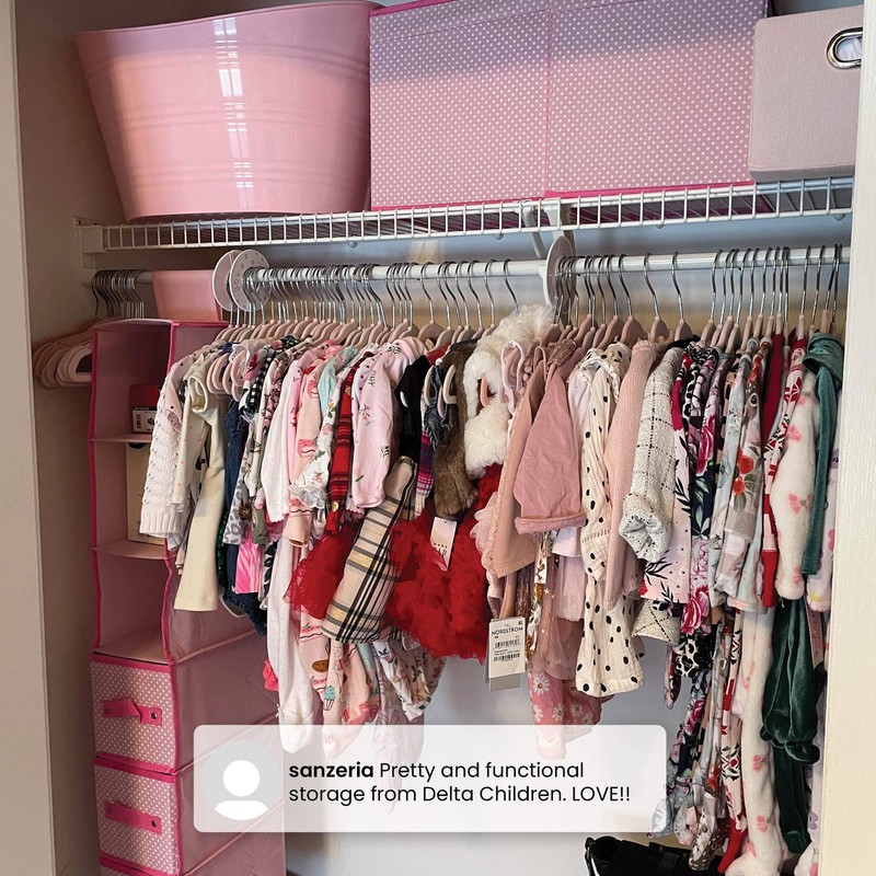 Delta Children Nursery Storage 48 Piece Set - Easy Storage/Organization