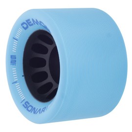 Sonar Wheels - Demon EDM - Roller Skate Wheels - 4 Pack of 43mm x 62mm Wheels | Blue 95A