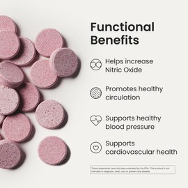 Humann Neo40 Professional - Daily Heart & Circulation Support - Methylfolate, Beet Root Powder, Hawthorn Berry, L-citrulline - 60 Dissolvable Tablets