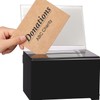 Lockable Donation Box, 15.7 x 11.5 x 10.2 cm, Secure