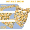 SCENEREAL Summer Floral Dog Bandana, Double Side Dog Scarf for