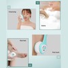 Electric Body Brush Set Rechargeable Long Handle Scrubber Shower Brush