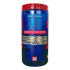 Alpha Nutrition B500 Complejo B + Vitamina C Plus 60 Caps Sabor Sin Sabor