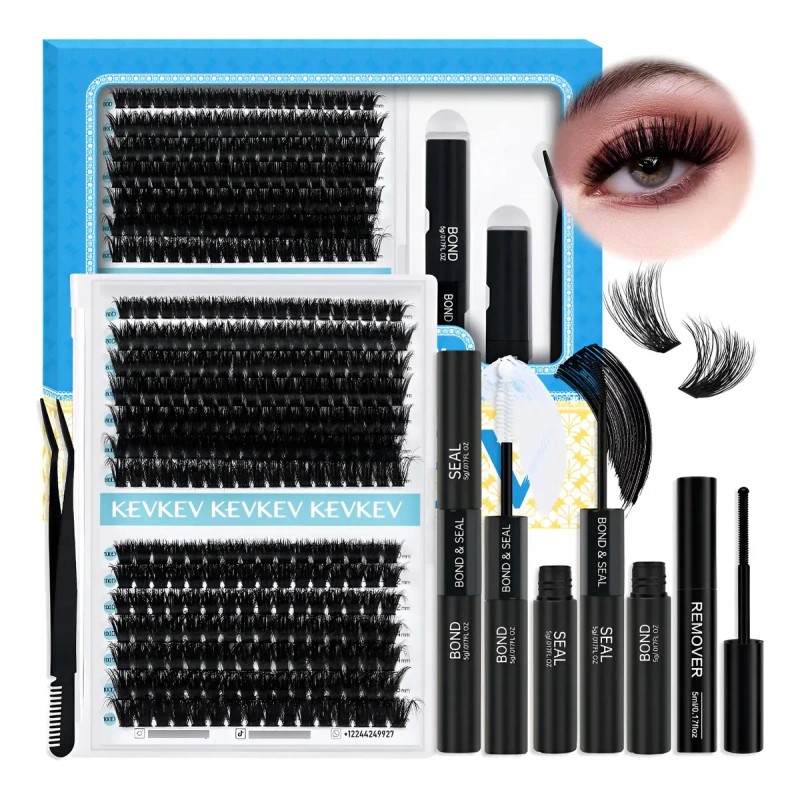 Kev Kit De Extensiones De Pestañas 3d Volumen Con Accesorios