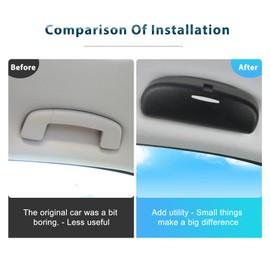 BIXUAN Compatible with VW Golf 7 7.5 Tiguan 2 MK2 Passat B8 Valiant 2016-2023 2024 Touran L MSP16 2 Sunglasses Holder Glasses Case Car Glasses Holder Storage Box Organiser Interior Accessories