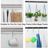 sourcing map 8 Pack S Shaped Hooks Plastic Hanger for