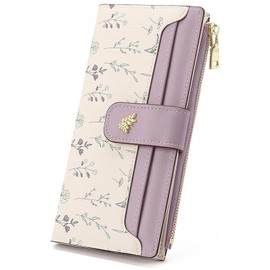 Cartera para Mujer, Cartera Pequeña Estilo Minimalista Cartera de Tarjeta con Monedero y Ventana para ID, Tarjetas de Crédito con Compartimentos, Cartera Elegante para Damas y Chicas Se Puede Regalar.