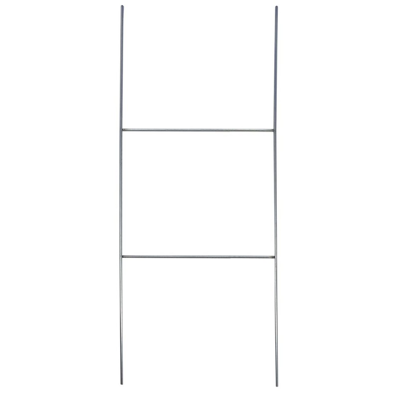 Sturdy Metal Wire Step Stake Frame for Yard Signs -
