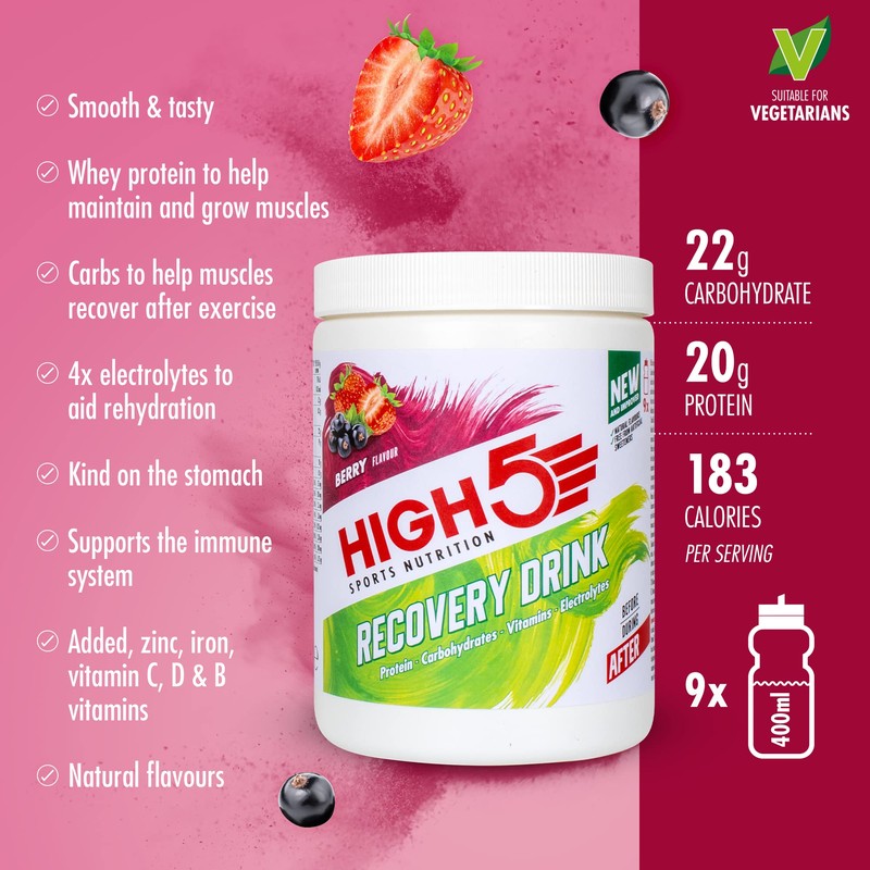 HIGH5 Recovery Drink | Whey Protein Isolate | Promotes Recovery