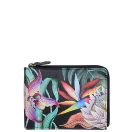 Anuschka Handbags Key Zip Case 1160 Island Escape Black One Size