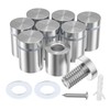LuckIn 8 Pack Standoff Screws for Acrylic (3/4 in. Dia