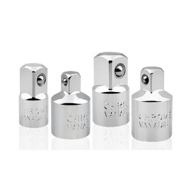 4-Piece Adaptor Set Socket Adapter Set 1/2 Inch to 3/8 Inch 3/8 Inch to 1/2 Inch 3/8 Inch to 1/4 Inch 1/4 Inch to 3/8 Inch for Ratchet Socket Spanner