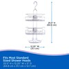 Kenney KN614124 Easy Slide 4-Way Adjustable Shower Caddy, 25.5" L